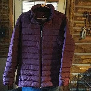 New maroon Women's Spyder down jacket XXL